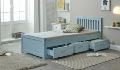 Amani UK Mission Storage Bed In Blue -bedding sale 3 0 mission bed blue image 5