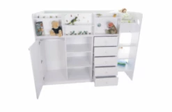 Flair Wizard High Sleeper Storage Station In Solid White -bedding sale 5 3