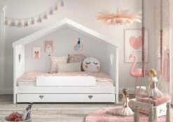 Vipack Amori Kids White House Bed -bedding sale amcbrb14 02