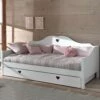 Vipack Amori Kids White Day Bed With Underbed Trundle 1 Vipack Amori Kids White Day Bed With Underbed Trundle -bedding sale amori white day bed with storage drawer 1
