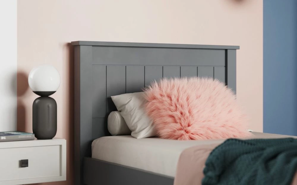 Astral Classic Single Bed In Grey 4 Astral Classic Single Bed In Grey - Image 2