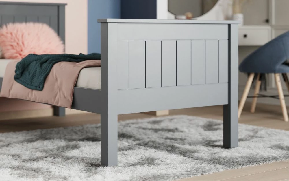 Astral Classic Single Bed In Grey 5 Astral Classic Single Bed In Grey - Image 3