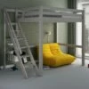 Astral Staircase High Sleeper Bed In Grey -bedding sale astral studio loft grey