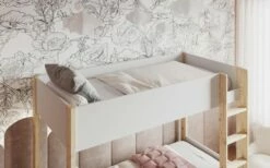 Astral Two Tone Bunk Bed In White 7 Astral Two Tone Bunk Bed In White -bedding sale astral twotonebunk white3