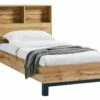 Julian Bowen Bali Oak 3ft Single Bookcase Bed 2 Julian Bowen Bali Oak 3ft Single Bookcase Bed -bedding sale bal207 image
