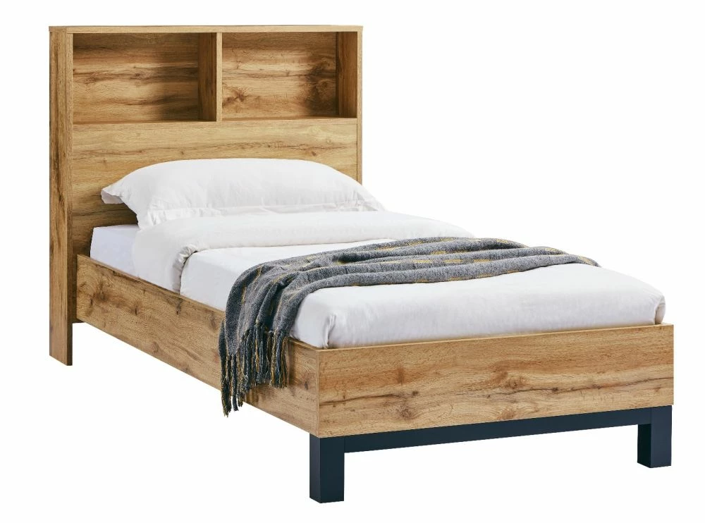 Julian Bowen Bali Oak 3ft Single Bookcase Bed 3 Julian Bowen Bali Oak 3ft Single Bookcase Bed