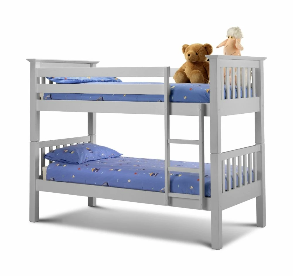 Julian Bowen Barcelona Bunk Bed In Dove Grey 4 Julian Bowen Barcelona Bunk Bed In Dove Grey - Image 2