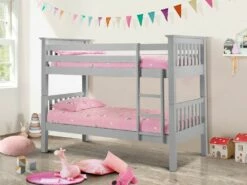 Julian Bowen Barcelona Bunk Bed In Dove Grey