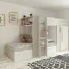 Kids Avenue Trasman Barca Bunk Bed - White -bedding sale barcabunkwhite left ladder