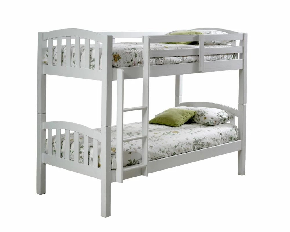 Daisy White Wooden Bunk Bed - 3ft Single 4 Daisy White Wooden Bunk Bed - 3ft Single - Image 2
