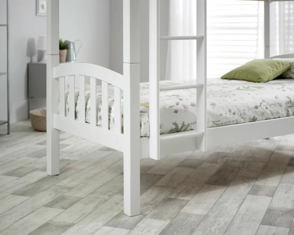 Daisy White Wooden Bunk Bed - 3ft Single 5 Daisy White Wooden Bunk Bed - 3ft Single - Image 3