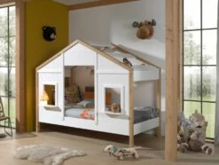 Vipack Babs White & Oak House Bed -bedding sale bsco9014 07