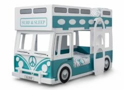 Julian Bowen Campervan Bunk Bed + 2 X Premier Mattresses -bedding sale cam701 3 1