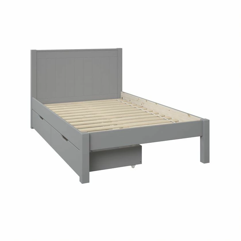 Stompa Classic Low End Small Double Bed In Grey With Drawers 4 Stompa Classic Low End Small Double Bed In Grey With Drawers - Image 2