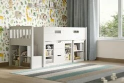 Flair Charlie Mid Sleeper Bed In White