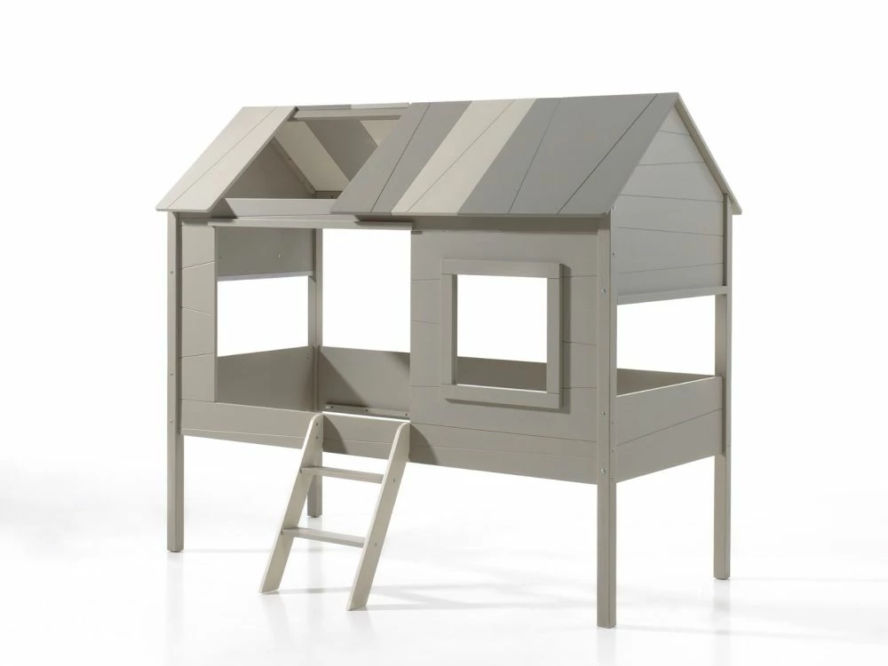 Vipack Charlotte Treehouse Bed In Grey & Beige 4 Vipack Charlotte Treehouse Bed In Grey & Beige - Image 2