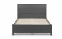 Julian Bowen Chloe Double Bed In Storm Grey -bedding sale chloe bed front