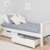 Stompa Classic Single Bed With Drawers In White -bedding sale ckbd 1 1