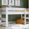 Kidsaw Coast Wooden 3ft Mid Sleeper Bed In White - UK Size -bedding sale coams02w 2 cropped2