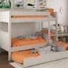 Stompa Classic Bunk Bed In White With Open Trundle -bedding sale cwtbnk cropped