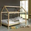 Vipack Dallas Kids House Bed In Pine -bedding sale dalp9010 02