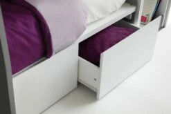 Julian Bowen Eclipse Bunk Bed In White & Charcoal 15 Julian Bowen Eclipse Bunk Bed In White & Charcoal -bedding sale ecl103 eclipse bunk charcoal white cutout 5