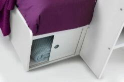 Julian Bowen Eclipse Bunk Bed In White -bedding sale eclipse bunk white cupboard detail