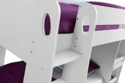 Julian Bowen Eclipse Bunk Bed In White -bedding sale eclipse bunk white ladder detail