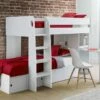 Julian Bowen Eclipse Bunk Bed In White 1 Julian Bowen Eclipse Bunk Bed In White -bedding sale eclipse bunk white roomset