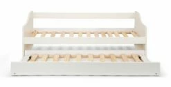 Julian Bowen Elba Daybed In Surf White -bedding sale elba daybed slats front view open