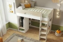 Elliott High Sleeper Workstation In White & Oak 12 Elliott High Sleeper Workstation In White & Oak -bedding sale elliott2