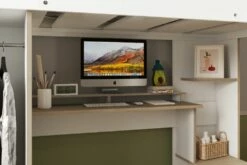 Elliott High Sleeper Workstation In White & Oak 15 Elliott High Sleeper Workstation In White & Oak -bedding sale elliott5