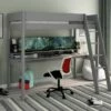 Kids Avenue Estella High Sleeper Gaming Bed In Grey -bedding sale est grey gaming1a