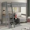 Kids Avenue Estella High Sleeper 1 With Sofa Bed And Desk In Grey 1 Kids Avenue Estella High Sleeper 1 With Sofa Bed And Desk In Grey -bedding sale est grey high1a 2