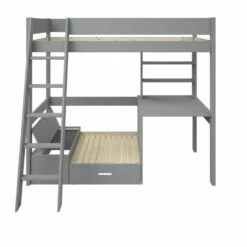 Kids Avenue Estella Grey High Sleeper 4 Bed With Storage, Desk & Silver Futon 9 Kids Avenue Estella Grey High Sleeper 4 Bed With Storage, Desk & Silver Futon -bedding sale est grey high4 cutout 2 1