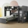 Everest Junior L Shaped Bunk Bed In Grey 1 Everest Junior L Shaped Bunk Bed In Grey -bedding sale everest3 1