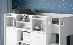 Flair Wizard White Junior High Sleeper Storage Bed -bedding sale ff26h3 2