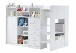 Flair Wizard White Junior High Sleeper Storage Bed -bedding sale ff26h3 3