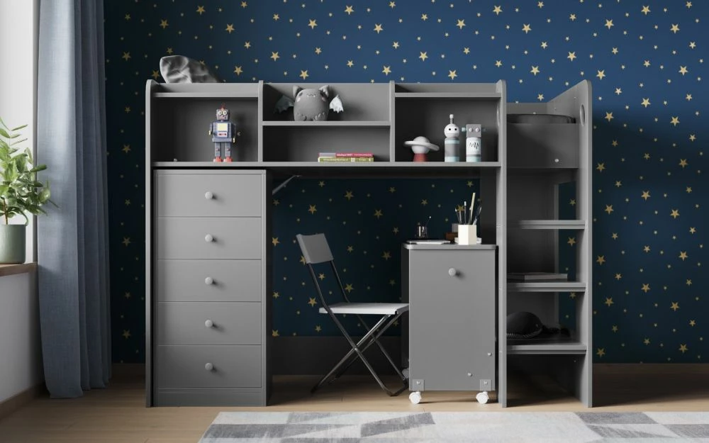 Everest Junior High Sleeper Roomset In Grey 4 Everest Junior High Sleeper Roomset In Grey - Image 2