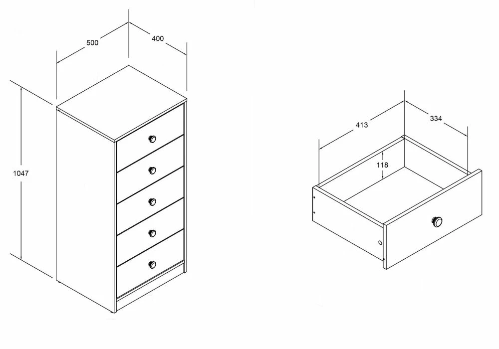 Everest Junior High Sleeper Roomset In Grey 5 Everest Junior High Sleeper Roomset In Grey - Image 3