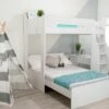 Montana L Shaped Triple Bunk Bed In White 1 Montana L Shaped Triple Bunk Bed In White -bedding sale ffctb