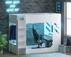 Flair Recoil Shuttle White High Sleeper Bed - Small Double 11 Flair Recoil Shuttle White High Sleeper Bed - Small Double -bedding sale ffshssdw 2