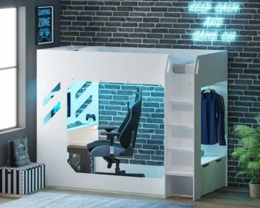 Flair Recoil Shuttle White High Sleeper Bed - Single 8 Flair Recoil Shuttle White High Sleeper Bed - Single -bedding sale ffshssw