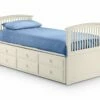 Julian Bowen Hornblower Captains Bed In Stone White With Trundle & Storage Drawers 1 Julian Bowen Hornblower Captains Bed In Stone White With Trundle & Storage Drawers -bedding sale file 773