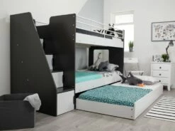 Flair Jasper Bunk Bed With Trundle Bed & Staircase