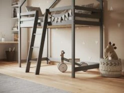 Apollo Grey House Mid Sleeper Bed - 3ft UK Single -bedding sale fnokmg 6