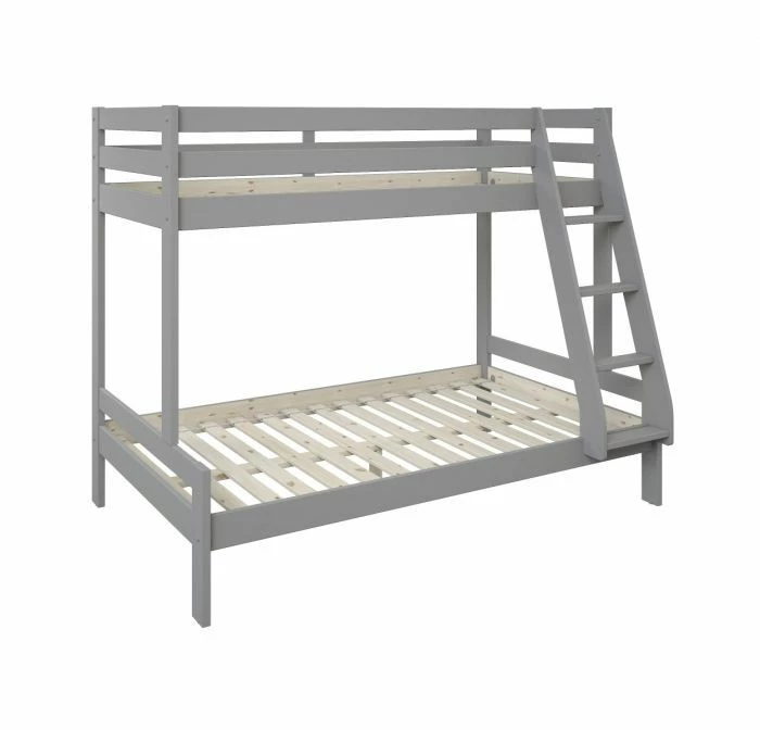Astral Solid Wood Triple Bunk Bed With Optional Drawers In Grey 5 Astral Solid Wood Triple Bunk Bed With Optional Drawers In Grey - Image 3