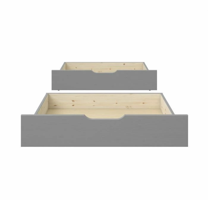 Astral Solid Wood Triple Bunk Bed With Optional Drawers In Grey 6 Astral Solid Wood Triple Bunk Bed With Optional Drawers In Grey - Image 4