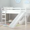 Birlea Frankie White Mid Sleeper Bed With Slide -bedding sale framidb3swht 10 1