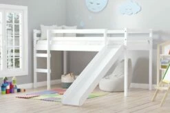 Birlea Frankie White Mid Sleeper Bed With Slide